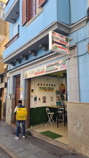 The entrance. at Vegetopia in Gran Canaria
