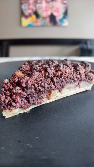 Tarte de Crumble com Banana e Chocolate at Botellini in Caldas Da Rainha