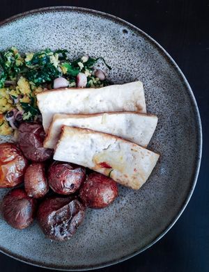 Bacalhau à Lagareiro at Botellini in Caldas Da Rainha