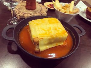 Vegan Francesinha  at Botellini in Caldas Da Rainha