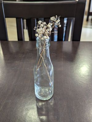 Table decoration at Botellini in Caldas Da Rainha