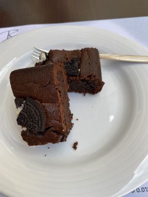 Brownie de Oreo at Botellini in Caldas Da Rainha