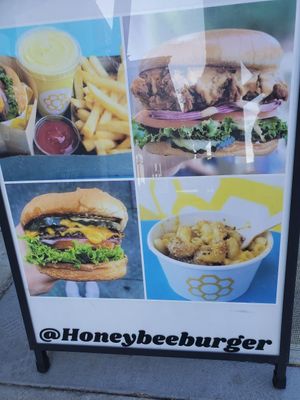 Signage at Honeybee Burger - Venice in Venice