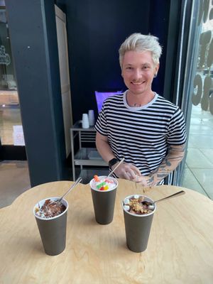 My favorite was the S’mores (on the right)    at Ice Queen in Portland