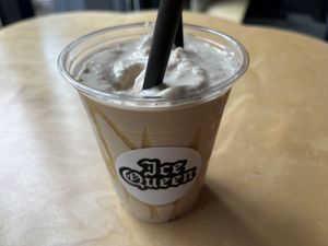 Cold Brew Soft Serve Frappe with Caramel  at Ice Queen in Portland