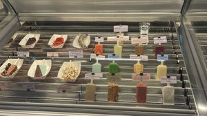 Flavored popsicles  at Ice Queen in Portland