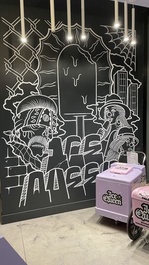 Cool artwork  at Ice Queen in Portland