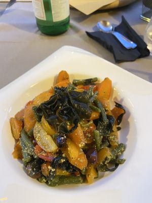 Vegan “octopus” salad antipasto   at 53040 Ristorante Pizzeria in Cetona