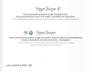 Burgers  at 53040 Ristorante Pizzeria in Cetona