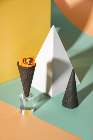 Mango Avocado Cone at Merlot Vegetarian 美樂素蔬食 in Shantou