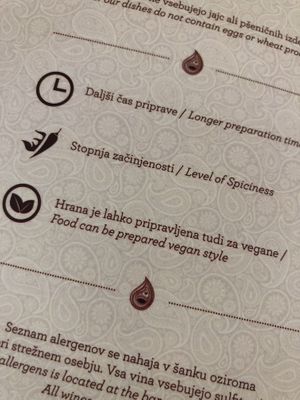 dishes that can be made vegan at Namaste in Ljubljana