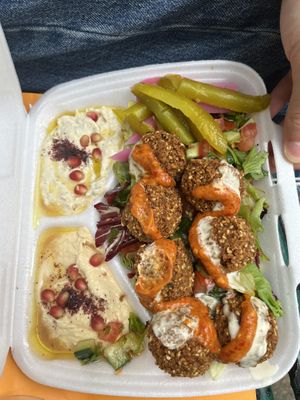 Falafel plate/bowl  at Mrs Falafel in Glasgow