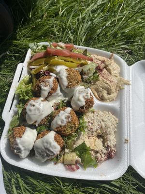   at Mrs Falafel in Glasgow