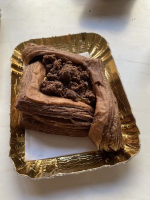 vegan sacher croissant   at Charlotte Croissanterie in Trieste