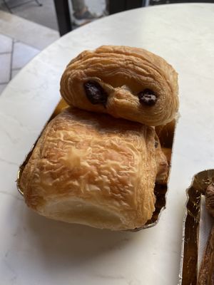 vegan chocolate croissant  at Charlotte Croissanterie in Trieste