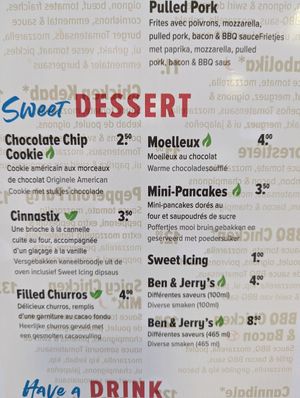 Apparently they have 2 vegan desserts at Domino's Pizza - Kruidtuinlaan in Brussels