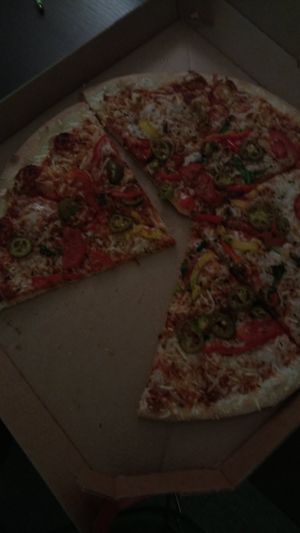 Pizza "Spicy Vegan" at Domino's Pizza - Kruidtuinlaan in Brussels