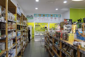 Inside the shop at iVegan in Rome