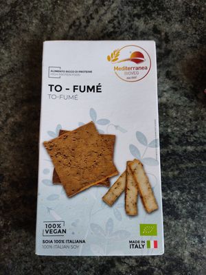 Tofu affumicato at iVegan in Rome