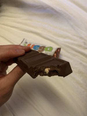 vegan hazelnut chocolate bar  at iVegan in Rome
