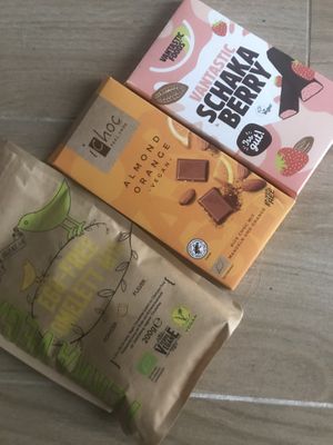 Vegan omelette, chocolate and vegan “yogurette”  at iVegan in Rome