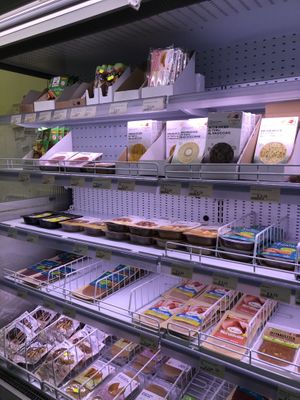 Mock meats and cheeses    at iVegan in Rome