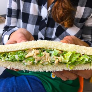 Italian sandwich with chicken salad style :) at iVegan in Rome