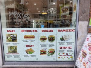 Outside at iVegan in Rome