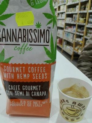 ? “Belebender“ Kaffee at iVegan in Rome