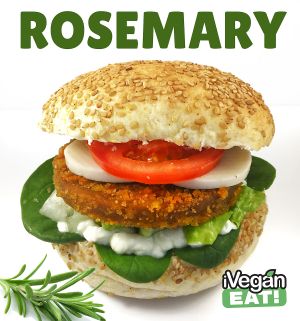 Rosemary: milanese cutlet, vegan cheese, rosmarin at iVegan in Rome