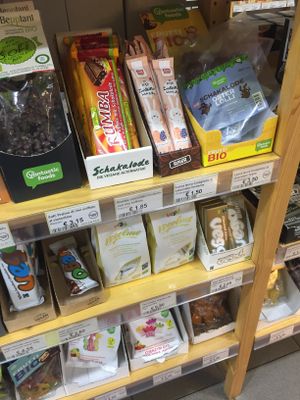 Vegan candies and chocolate  at iVegan in Rome