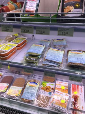 Vegan burgers, bresaola and other slices at iVegan in Rome