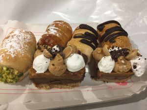 Small pastry tray at iVegan in Rome