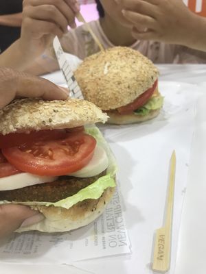 Good burgers!  at iVegan in Rome
