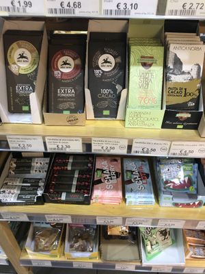 Vegan chocolates at iVegan in Rome