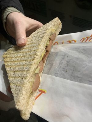 Really tasty sausage sandwich  at iVegan in Rome