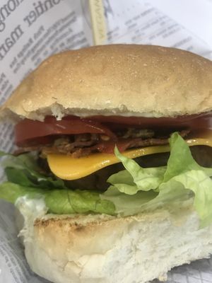 Beyond burger at iVegan in Rome
