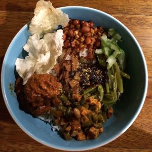 nasi aduk at Socrates in Medan