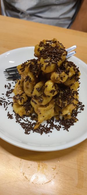 Banana tower at Socrates in Medan