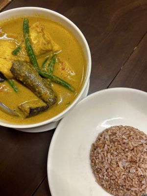 Vegan curry  at Socrates in Medan