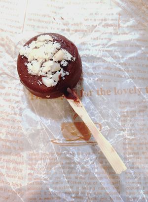 Raw Vegan Ice Pop 朱古力脆皮雪條  (Raw vegan dining available on certain days only. Pls see their facebook/IG.) at Green Living 綠色心活館 in Kowloon