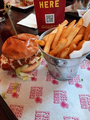 Spicy Buffalo Burger at Freeloada  in Brighton