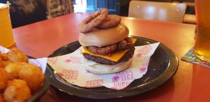 Cowgirl 1/4 burger at Freeloada  in Brighton