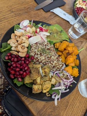 Warm bowl. Tasty and filling. at Naya Studio in Paris