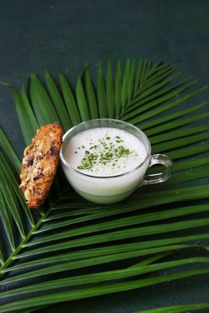 Matcha Latte at Naya Studio in Paris