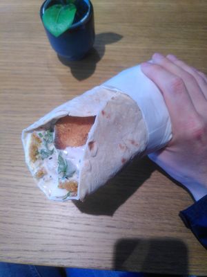Falafel Spesial wrap at King Falafel in Oslo