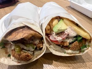Falafel wraps  #Veganuary at King Falafel in Oslo