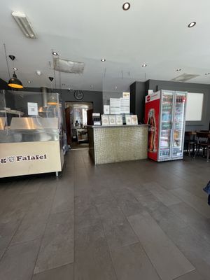 Inside  at King Falafel in Oslo