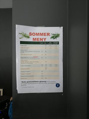 . at King Falafel in Oslo