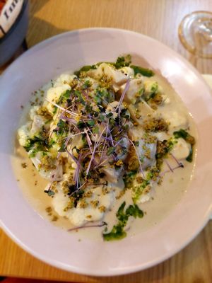 Cauliflower steak at Vorstid & Vahvlid in Parnu